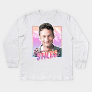 Ryan Stiles - retro Kids Long Sleeve T-Shirt